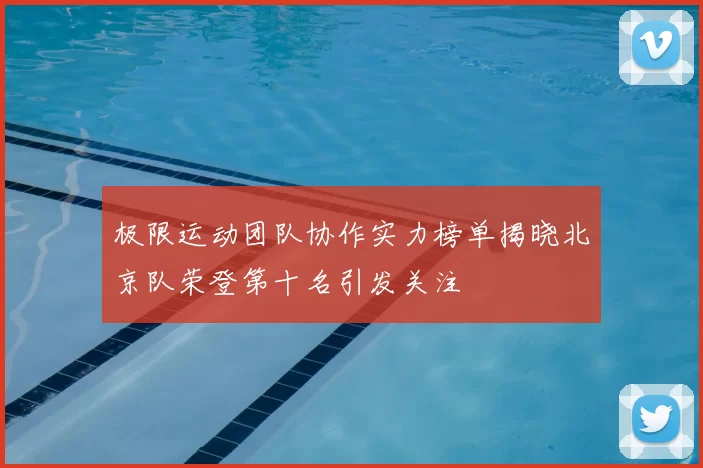 极限运动团队协作实力榜单揭晓北京队荣登第十名引发关注