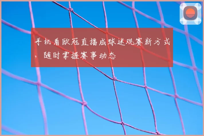 手机看欧冠直播成球迷观赛新方式,随时掌握赛事动态